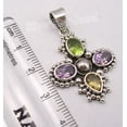 thumbnail image 3 of SilverStarJewel Sterling Silver Amethyst, Peridot, Citrine Pendant 1.4", 3 of 3