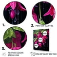 thumbnail image 3 of Designart "Black And Pink Blooms Of Fuchsia Flowers" Fuschia Canvas Prints, 3 of 7