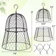 thumbnail image 2 of 4 Pack Plant Protectors from Animals, 4-in-1 Modular Chicken Wire Cloche Cages, Rust-Proof Garden Plant Covers to Keep Squirrel Rabbit Out, Adjustable Height 13" x 11.8" for Outdoor Vegetables, 2 of 6