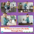 thumbnail image 2 of Hey! Play! 15PC Kids Cleaning Toy Set with Kids Vacuum That Really Works for Toddlers Ages 3 and Up, 2 of 8
