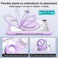thumbnail image 3 of XYX Shockproof Tablet Case for iPad Pro 11 inch 4th/3rd/2nd Gen (2022/2021/2020) with 360 Rotating Stand, Slim Lightweight Protective Case, Purple, 3 of 5