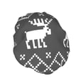 thumbnail image 2 of YFYANG Women's Double Waterproof Shower Cap, Grey Christmas Deer Reusable Hair Cap for All Hair Styles and Head Sizes, 2 of 9