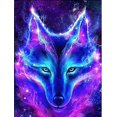 thumbnail image 1 of 30x40cm 5D Full DIY Diamond Painting, Moon Star Wolf Animal, DIY Diamond Rhinestone Canvas Punto de cruz Pintura por número para decoración de pared Adultos niños brillar Electrónica, 1 of 5