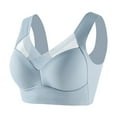 thumbnail image 1 of Kcodviy Women's Large Strapless Lace Sports Bras for Women Tank Top Thin Side Bras for Plus Size Women Fold Side Breast Gather Compression Bra for Women Adjustable Bra, 1 of 3