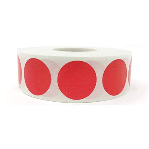 1000 Color Coding Dot Stickers 3/4" SelfAdhesive Round Circle Labels