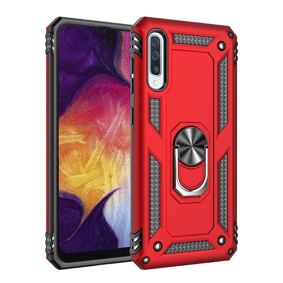 for Samsung Galaxy S23-Ultra Case: Military Grade Drop Proof Protection Mobile Cover with Kickstand | Matte Textured Rugged Shockproof TPU | Protective Sturdy Phone Case - Orange