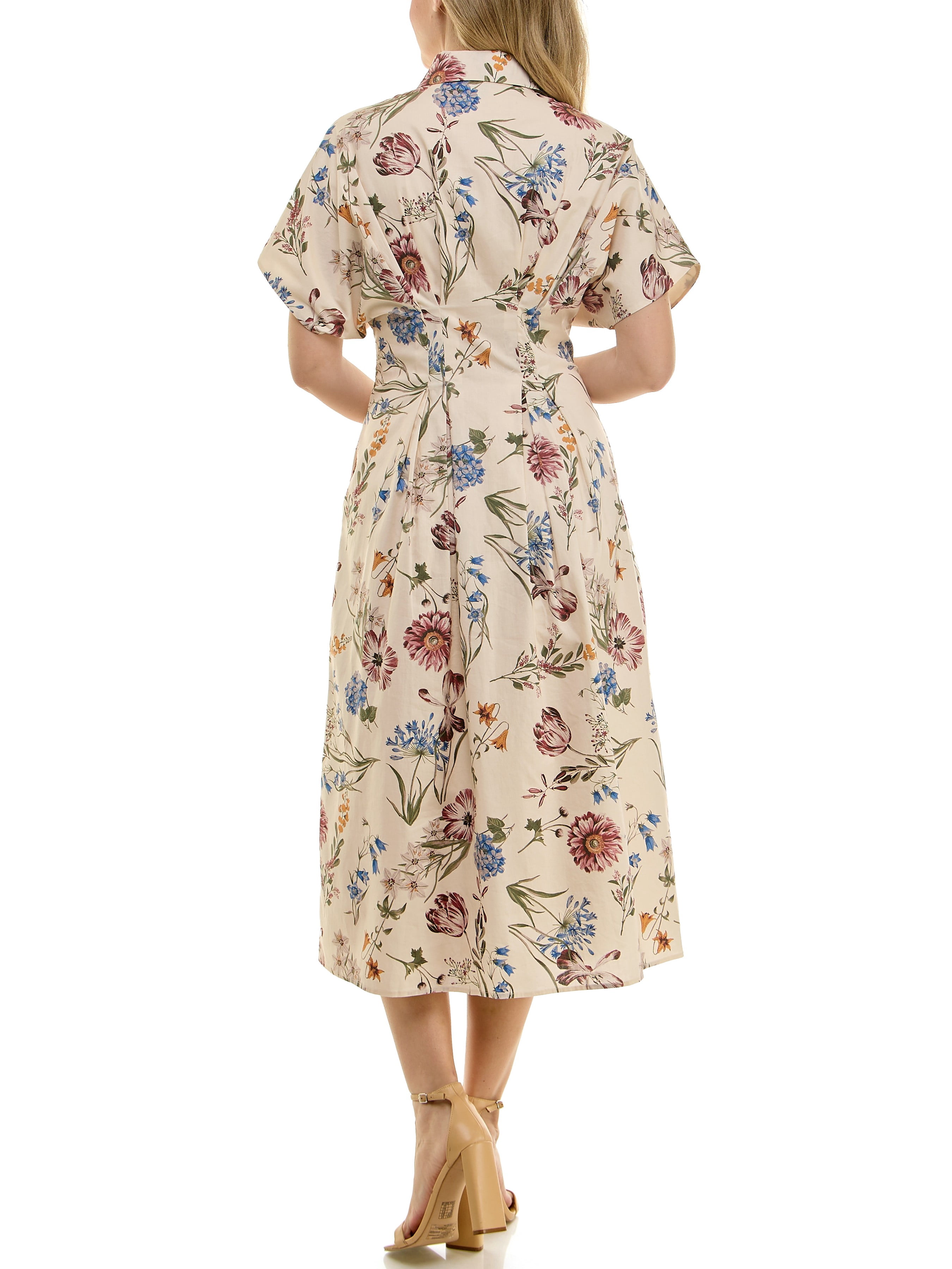 Nicole Miller Pintuck Waist Shirtdress, Sizes 4-16