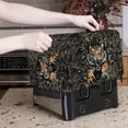 thumbnail image 5 of Xixirimido Tiger Forest Camo Print Toaster Cover Coated Sliver Polyester Cover Toaster Appliance Dust-proof Cover For Kitchen Appliance with Drawstring Kitchen Accessories, 2 Slice, 5 of 7