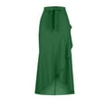 thumbnail image 6 of Easter Carnival Elegant High Waist Wrap Skirt Featuring Asymmetrical Hem And Flowy Midi Length With Detachable Belt For Versatile Autumn Casual Party Wear, 6 of 6