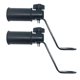 thumbnail image 1 of 2pcs Motorcycle Rearview Handlebar Mirror Motorbike Mount Adapter Motobike Headlight Expansion Bracket Phone Holder (Black), 1 of 3