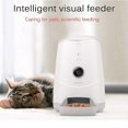 thumbnail image 5 of Alimentador automático inteligente para mascotas de 3,7 l para perros y gatos con monitores de vídeo y control remoto por WiFi, dispensador automático recargable, 5 of 5