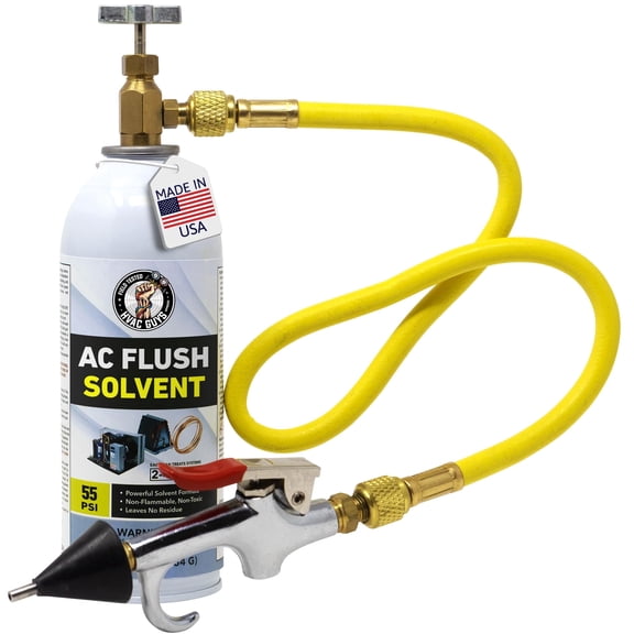 AC Flush Solvent Kit | Pressurized AC Flush Kit Solvent for Cleaning HVAC Line Set and Any Refrigerant-Based Systems