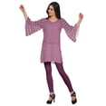 thumbnail image 3 of Moomaya Kimono Sleeve Mini Kurta Summer Tunic Printed Short Kurtis For Women, 3 of 5