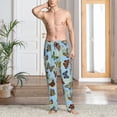 thumbnail image 2 of Fotbe Multicolored Butterflies Pantalones de Pijama para Hombre, Pantalones de Dormir, Pantalones de Casa con Cintura Ajustable y Bolsillos-Large, 2 of 6