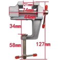 thumbnail image 2 of Adjustable Mini Vice With Clamp For Table Bench Hobby, Table Clamp Portable Work Bench, Diy Clamps Craft Table Repair Tool, 2 of 4