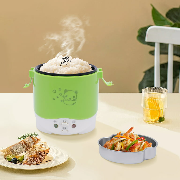 1 Cup Mini Rice Cooker Steamer 12V for Car Cooking for Soup Porridge & Rice  USA