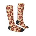 thumbnail image 3 of Fotbe Thanksgiving Sketch Turkey print Women's Men's Novelty Crew Socks Cotton Socks Knee High Socks for Walking,Running,Nurses,Pregnancy, 3 of 8