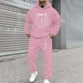 thumbnail image 2 of CONZONE Mens Sweatsuit 2 Peice Set Casual Track Suit for Men Letter Graphic Y2K Long Sleeve Hoodies Sweatpants Cozy Fall Winter Athletic Jogging Outfits, 2 of 4