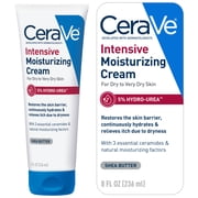 كريم ترطيب مكثف من CeraVe، مرطب للجسم للبشرة الجافة إلى الجافة جدًا، 8 أونصة