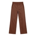 thumbnail image 5 of Lmnyox Boy's Pants Casual Plain Elastic Waist Straight Leg School Uniform Teen Loose Trousers with Pockets, 5 of 9