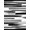 Black White Grey, Pattern 14, variant on ODIKA 8'x10' Washable Area Rug Striped Abstract Mid Century Block Minimalist Bands Brushstroke Grey Flowing for King Size Bedroom Under Bed, Master Suite, Non-Shedding, Easy Care