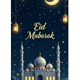 thumbnail image 4 of LUUFILx Eid Mubarak Backdrop Starry Mosque Night Banner Lantern Decoration Ramadan Event Party Supplies Celebration Background Islamic Festival Decor, 4 of 8