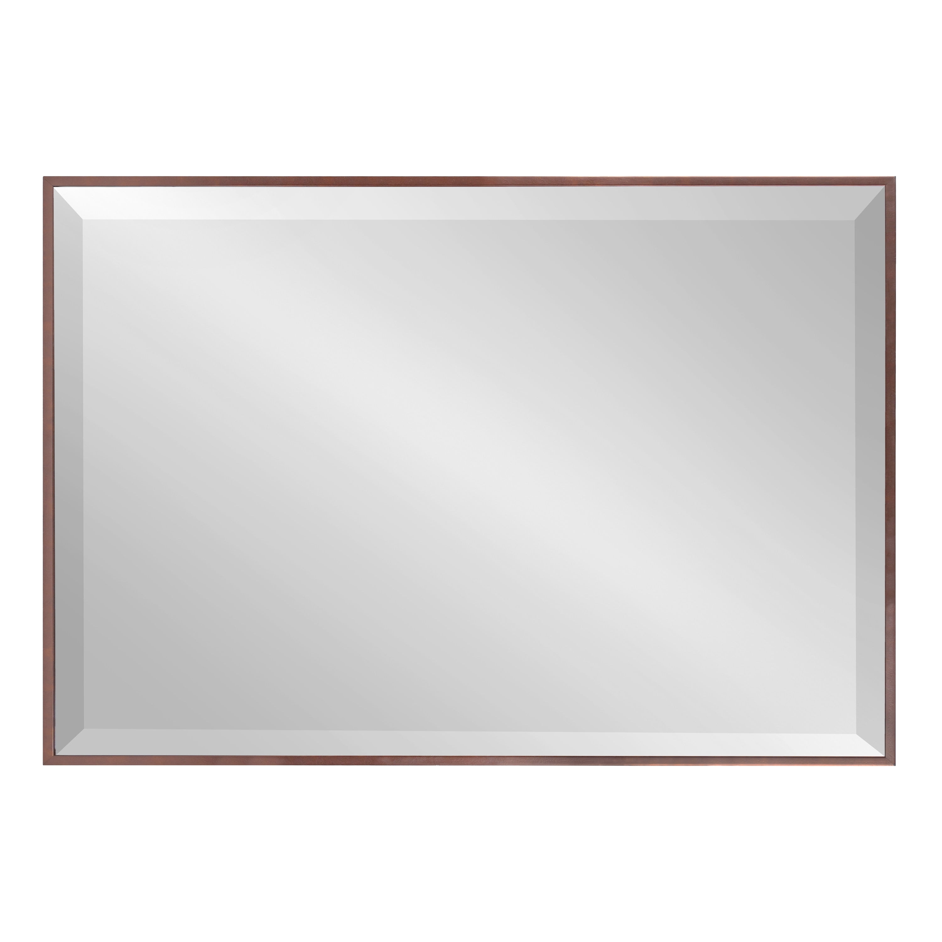 Kate and Laurel Rhodes Modern Wall Mirror, 24.75" x 36.75", Bronze, Decorative Rectangular Wall Accent