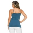 thumbnail image 3 of Women's Seamless Triple Criss-Cross Front Cami Tank Top, Denim Blue, One Size, 1PC, 3 of 5