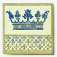 thumbnail image 2 of Designart 'Fleur de Lis Gold Crown' Ornate Glam gallery-wrapped Canvas, 2 of 4