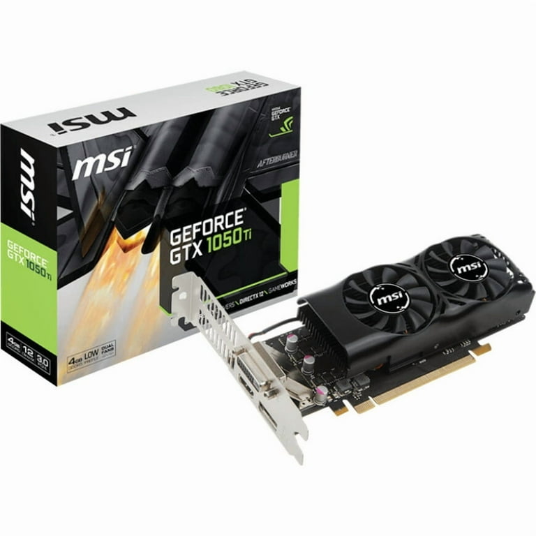 MSI GeForce GTX 1050 Ti 4GB Low Profile PCI Express Video Card