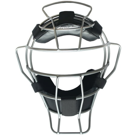 champro sports adult umpire mask - lightweight - 18 oz, silver (Best Lightweight Umpire Mask)