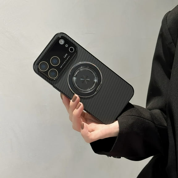 TECH CIRCLE For Apple iPhone 14 Pro Max Protective Case Back Cover with Kickstand Magnetic Anti-Scratch Shockproof Anti-Fingerprint Wireless Charging PC TPU,Black