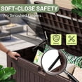thumbnail image 4 of Homall Coffre de Terrasse Extérieur de 120 Gallons en Résine Plastique pour Patio et Cour Arrière, Brun Foncé, 4 of 8