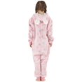 thumbnail image 3 of Onesies-Pijama de franela con capucha para niña, mono cálido con cremallera, ropa de casa de manga larga, traje de Navidad, 3 of 4
