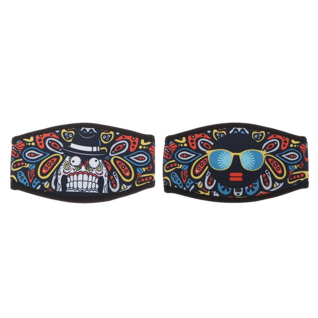 2X Cubieta Facial de Buceo Mascarilla de Neopreno Suave Facial Funda de Correa para Gafas de Buceo Cola Funda para correa de gafas de buceo