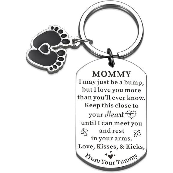 New Mom, Female Gender Reveal Gifts Mom-To-Be Gifts, First Mother's Day New Mom Gifts Mom-To-Be Gifts Pregnancy Pregnancy Keychain For Her Baby Gift Club Husband Gift For Wife