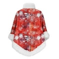 thumbnail image 5 of Cavosen Christmas Women's Scarves & Wraps Fleece Elegant Shawls Snowflake Soft Thicken Warm Scarves Trendy Winter Everyday Wear, 5 of 6