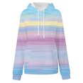 thumbnail image 4 of Cutuoiiu Women's Long Sleeve Hoodies Fashionable Printed Loose Pockets Tops Gifts, 4 of 5