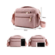 thumbnail image 3 of Bolso Bandolera Pequeño Y Sencillo Con Cremallera Para Mujer ROSA, 3 of 4