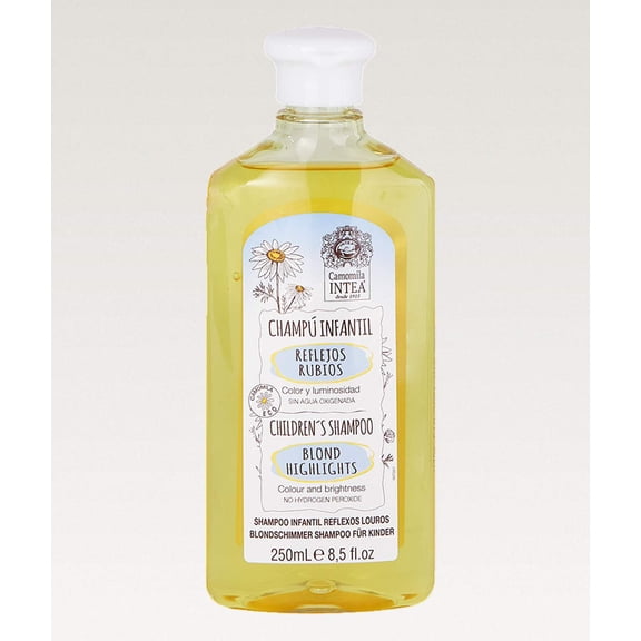 Intea Camomila Kids Shampoo for Blonde Highlights – 8.5Oz Chamomile Shampoo Hair Lightener for Kids – Natural Extract Toddler Shampoo with No Silicones or Parabens