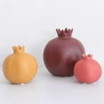 thumbnail image 3 of Creative Pomegranate Ceramic Vases, Vase Pottery Vase Handmade Cute Flower Vase for Home Décor Art - S Red, 3 of 8