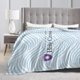 thumbnail image 4 of College A of The Holy Cross Logo Fleece Blanket, Very Soft Microfiber Flannel Blanket for Couch Warm and Cozy for All Seasons, 4 of 6