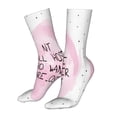 thumbnail image 5 of Goofa Not All Those Who Wander Are Lost for 16in Socks, Funny Novelty Crazy Design Cotton Socks Sports Socks Knee High Socks For Men, Women,1Pairs - Gift For Working Friends, 5 of 7