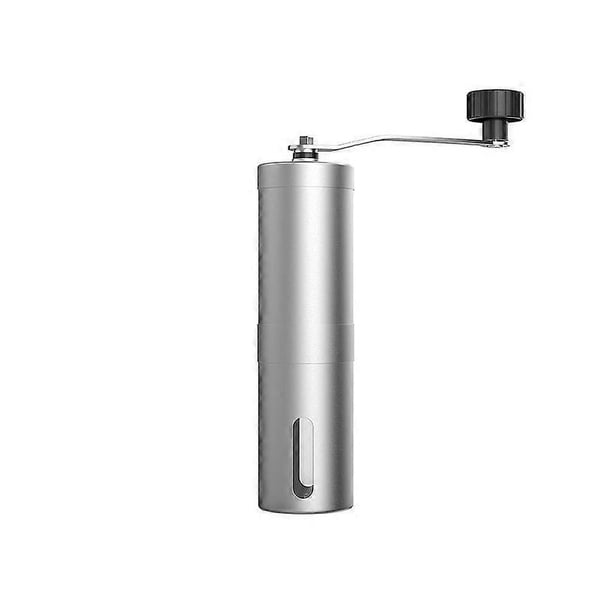 Molinillo de café manual de acero inoxidable con 18 ajustes, molinillo cónico portátil para camping.