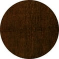 thumbnail image 1 of Ahgly Company Machine Washable Indoor Round Abstract Yellow Modern Area Rugs, 6' Round, 1 of 4