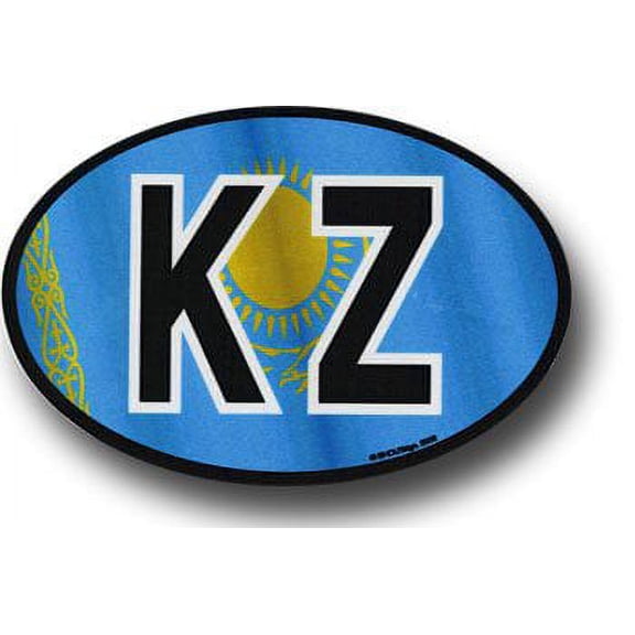 Kazakhstan Wavy Oval Decal