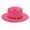 Pink, variant on Western Cowboy Riding Hat Straw, White, One Size