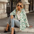 thumbnail image 4 of SCRAWLGOD Cacti Cardigan Jackets for Women Lightweight Sweatshirt Jacket Women Long Sleeve Ladies Cardigan Sweatshirts with No Hood Size 2XL Washable Women Fall Outfits, 4 of 7