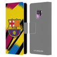 thumbnail image 1 of Head Case Designs Officially Licensed FC Barcelona 2019/20 Crest Kit Third Goalkeeper Leather Book Wallet Case Cover Compatible with Samsung Galaxy S9, 1 of 6