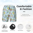 thumbnail image 3 of Lukts Frog In Mermaid Print Mens Swim Trunks Swim Shorts Quick Dry Bathing Suits for Men Beach Shorts Mesh Lining Swimming Trunks ,Bathing Suit-3X-Large, 3 of 6